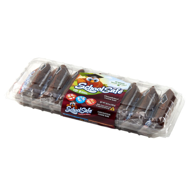 School Safe - Chocolicious Cookie Bars - 8 pack tray