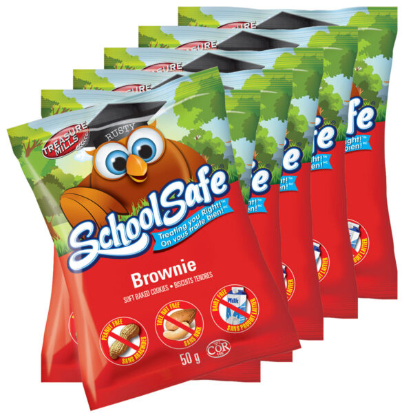 School Safe - Brownie Soft-baked Cookies - Dairy free - Peanut free - Tree nut free - Individually Wrapped